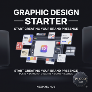 Graphic Design Starter package by NEXPIXEL Hub