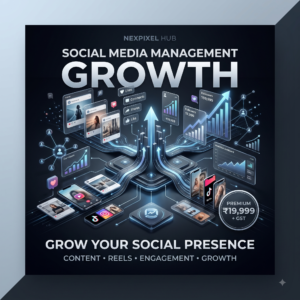 Social Media Management Growth package by NEXPIXEL Hub